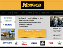 Tablet Screenshot of hardingsinc.com